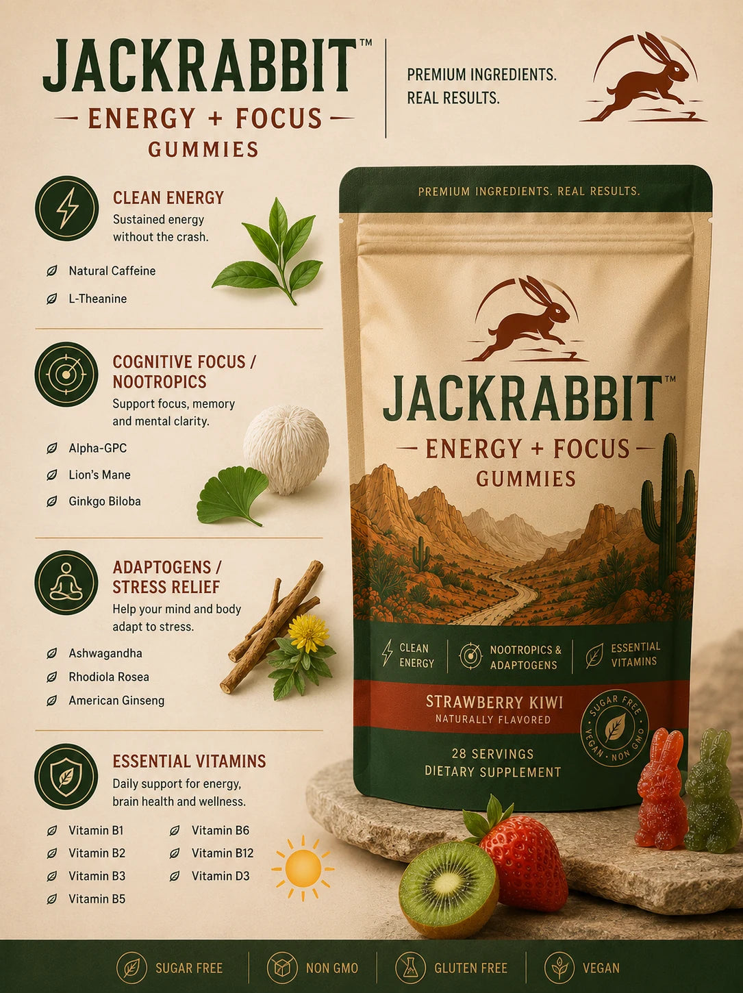 Jackrabbit ingredient categories